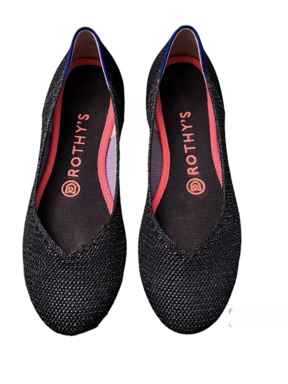 Rothy’s Blue Metallic Lattice Flats Black Friday 2019 Exclusive - Size 7